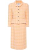 CHANEL Pre-Owned 1996 bouclé skirt suit - Orange