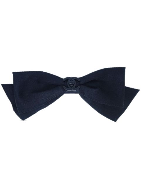 Cheap HOT SALE CHANEL 1990-2000s CC Turn-lock bow hair barrette Women