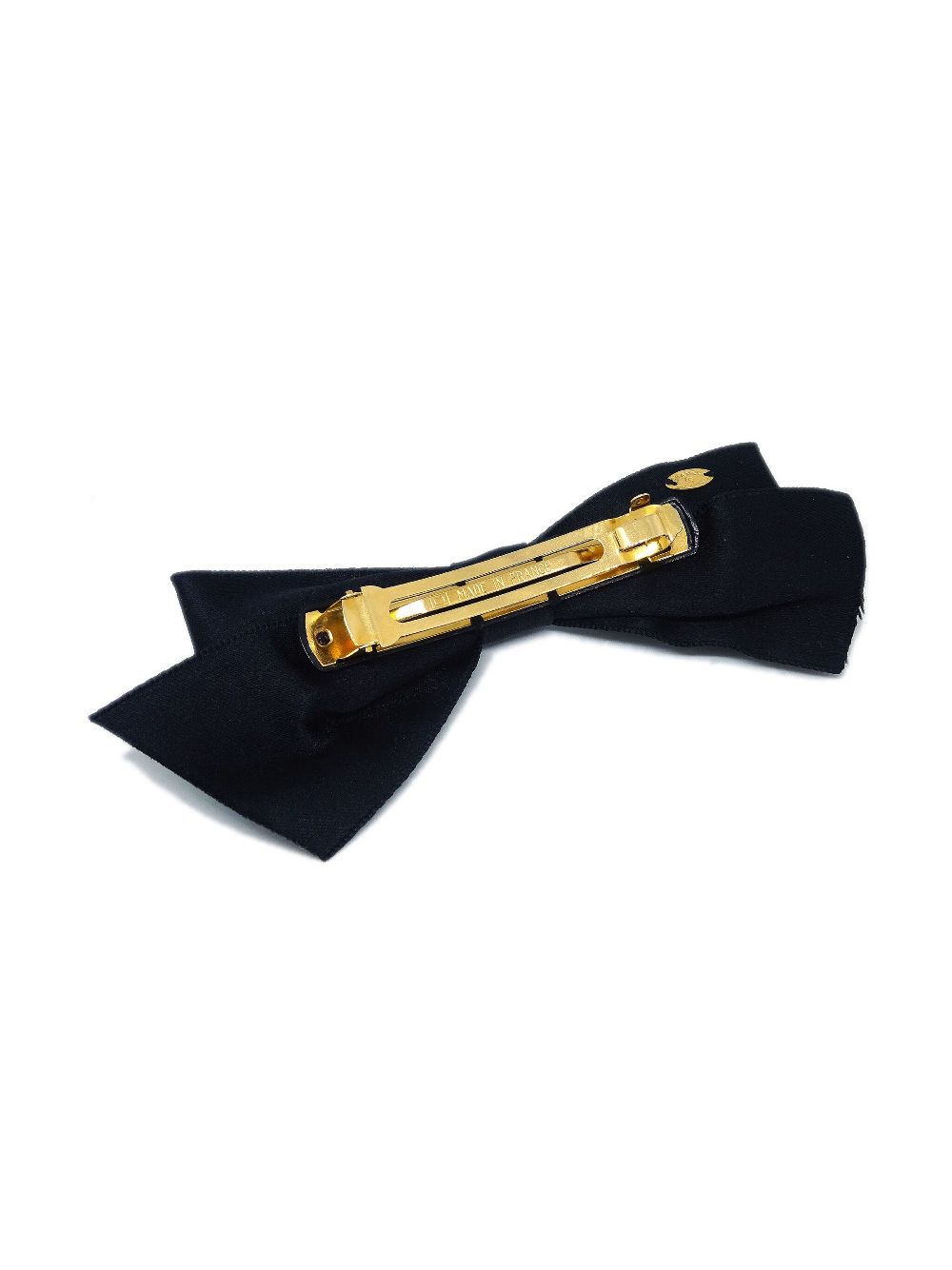 CHANEL 1990-2000s CC Turn-lock bow hair barrette Women