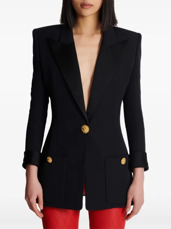 ざっきー　バルマン　美ジャケット　38 特価！　シルクラペル！ 楽天市場】バルマン BALMAIN ジャケット ブレザー テーラード