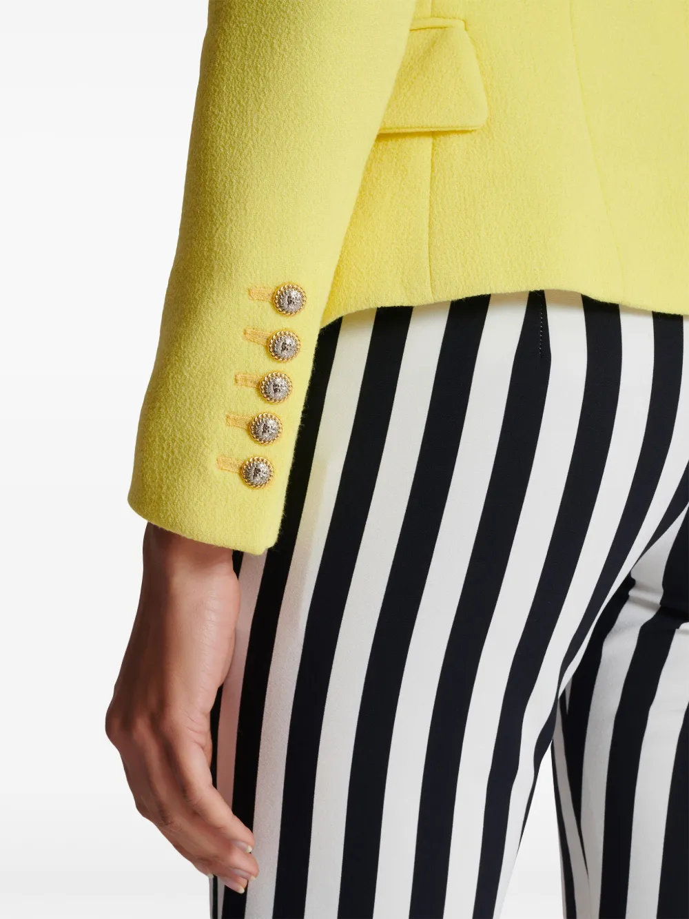 Balmain peak-lapel two-tone blazer | Image 6