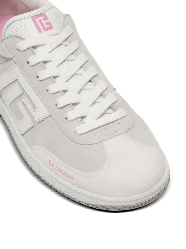 【関税込み】Balmain ホワイト Swan スニーカー Calfskin Balmain Swan trainers white - Men | BALMAIN