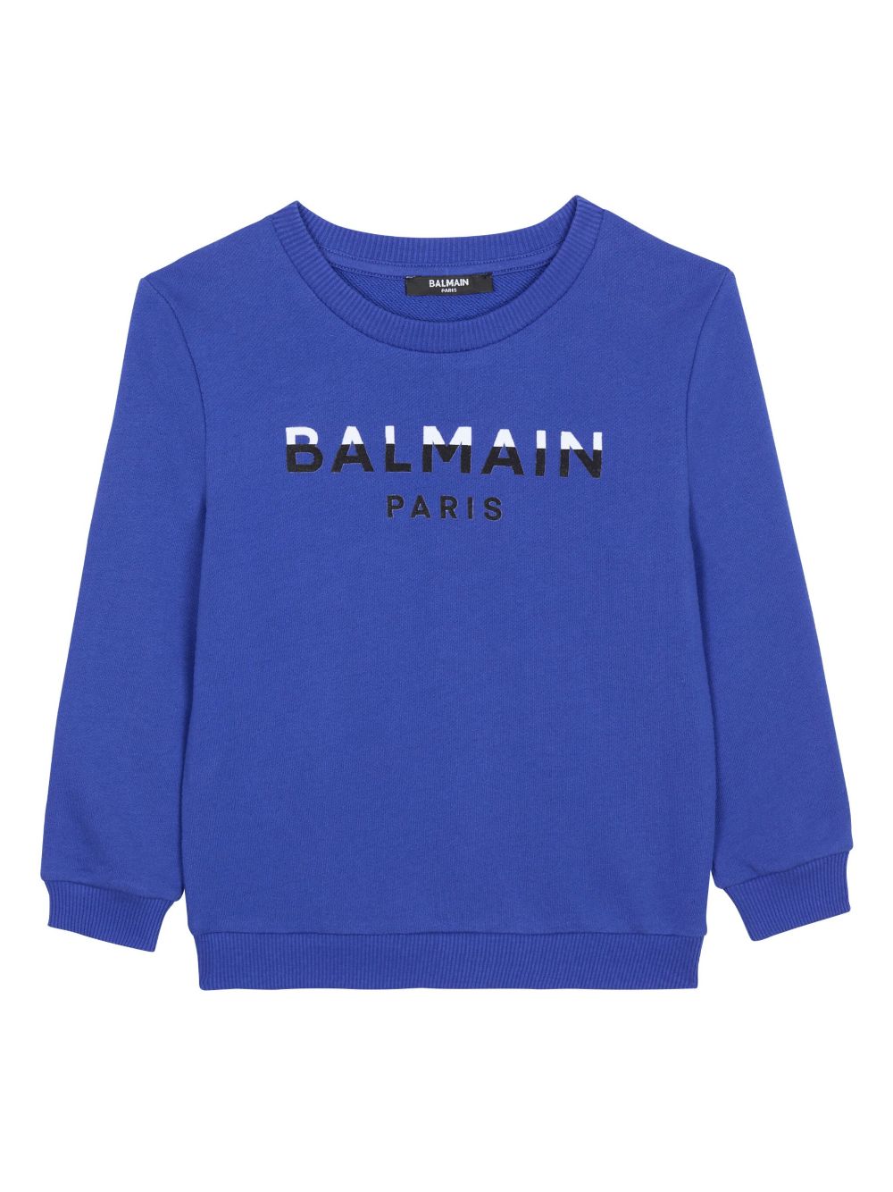 Balmain Kids logo-print sweatshirt - Blue