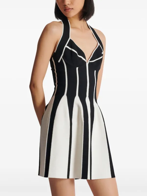 【Balmain】 Embellishedホルターネックミニドレス Balmain ホルターネック ミニドレス | ブラック | FARFETCH JP