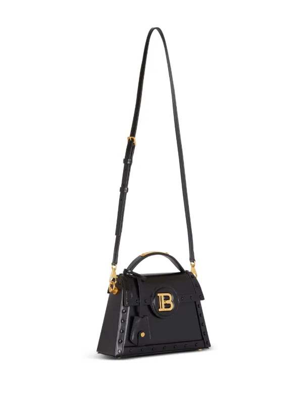 【定番】BALMAIN ゴールドロゴ レザーウォレットバッグ Balmain | Pochette black golden logo clutch | Savannahs