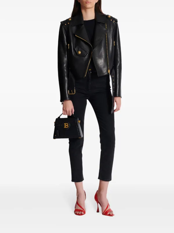 Balmain B-Buzz Dynasty レザーバッグ | ブラック | FARFETCH JP