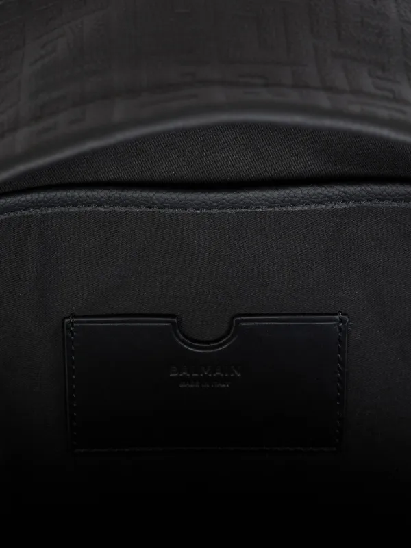 BALMANレザー黒色 Balmain レザー バックパック | ブラック | FARFETCH JP