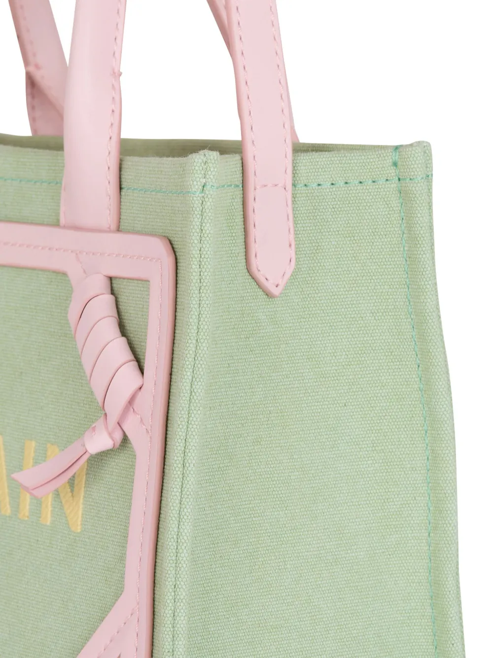 Balmain Kleine B-Army canvas shopper Groen