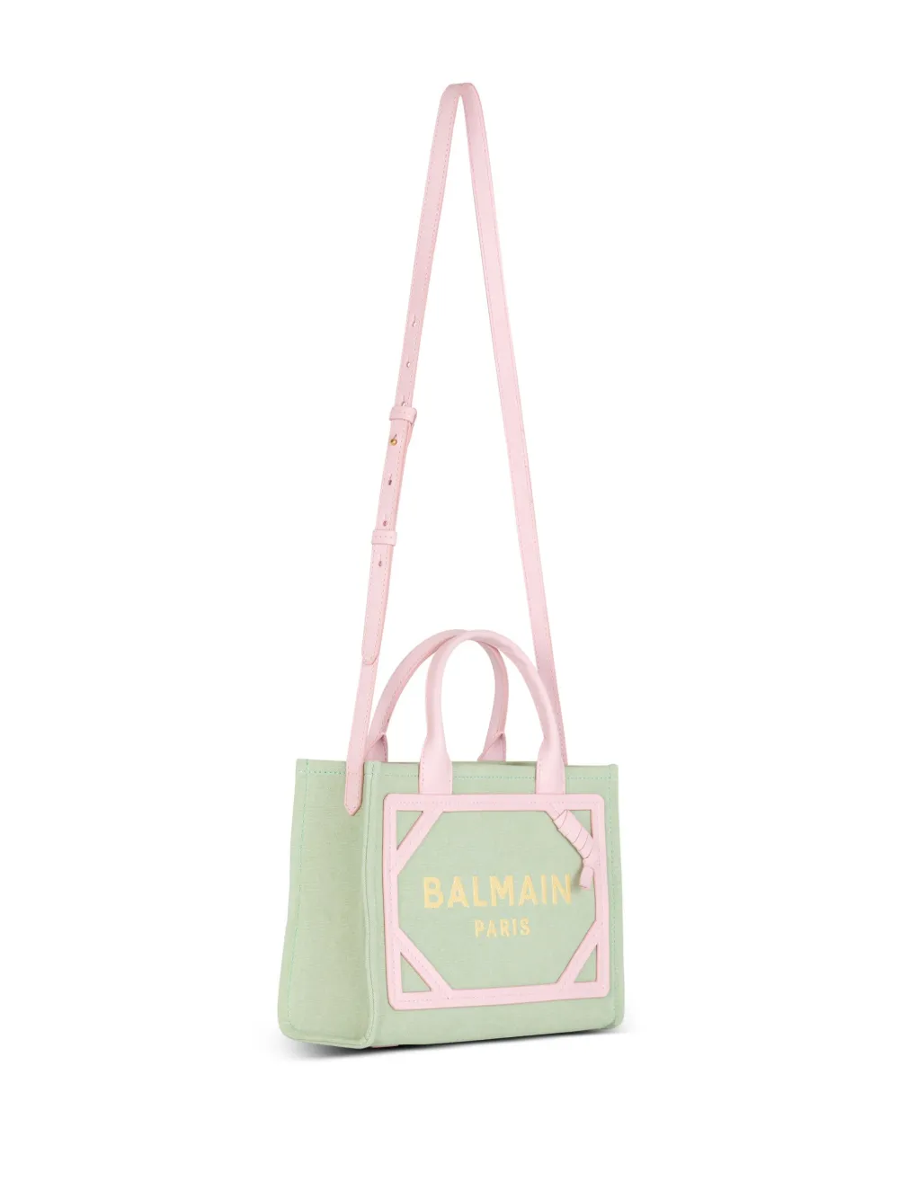 Balmain Kleine B-Army canvas shopper Groen