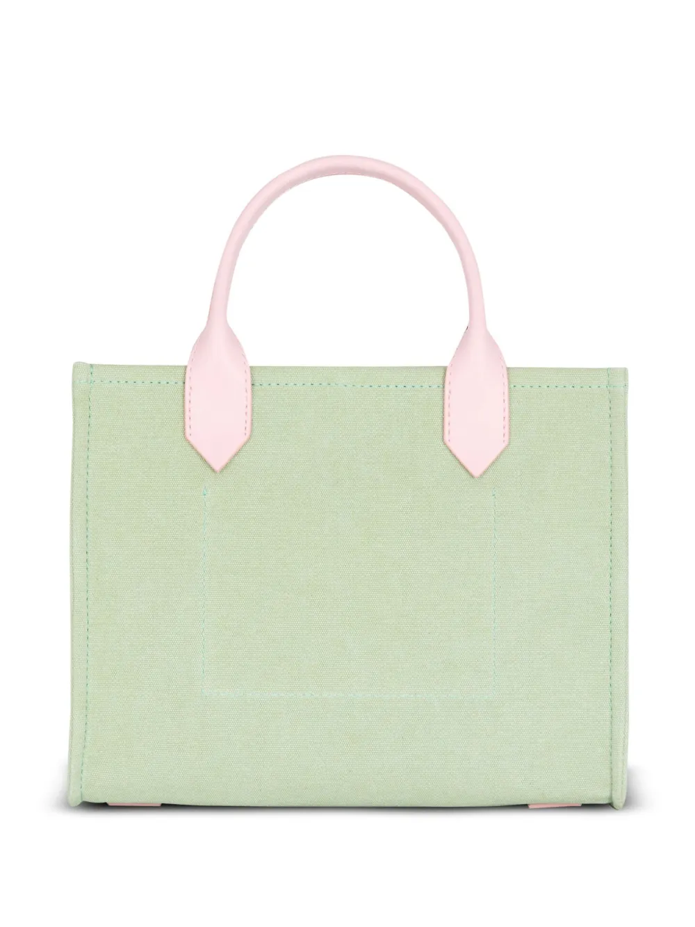 Balmain Kleine B-Army canvas shopper Groen