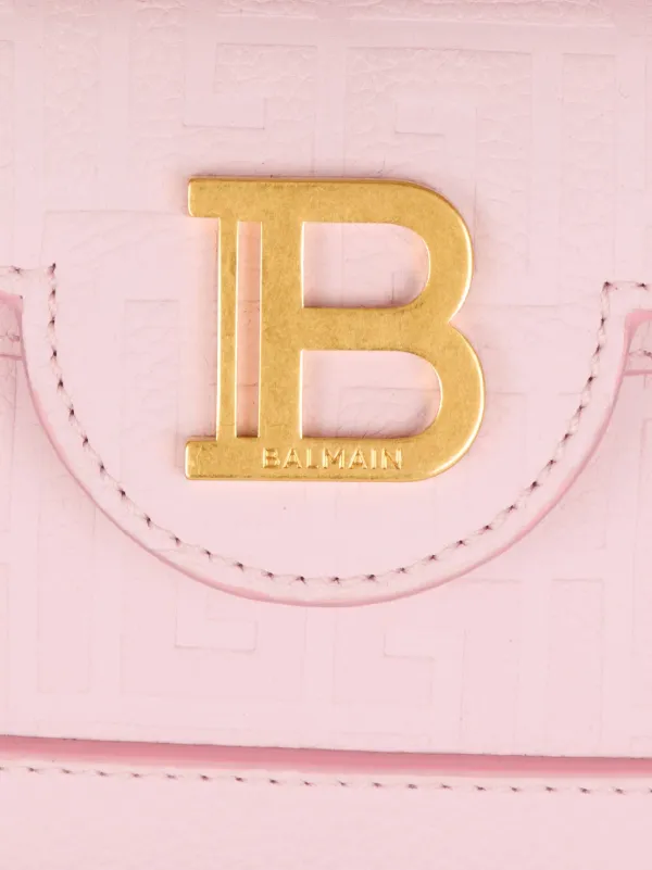 Balmain B-Buzz 19 Leather Tote Bag | Pink | FARFETCH
