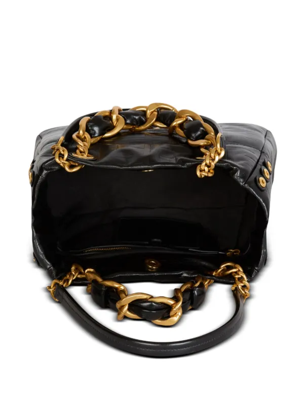 Balmain Small 1945 Soft Leather Tote Bag | Black | FARFETCH