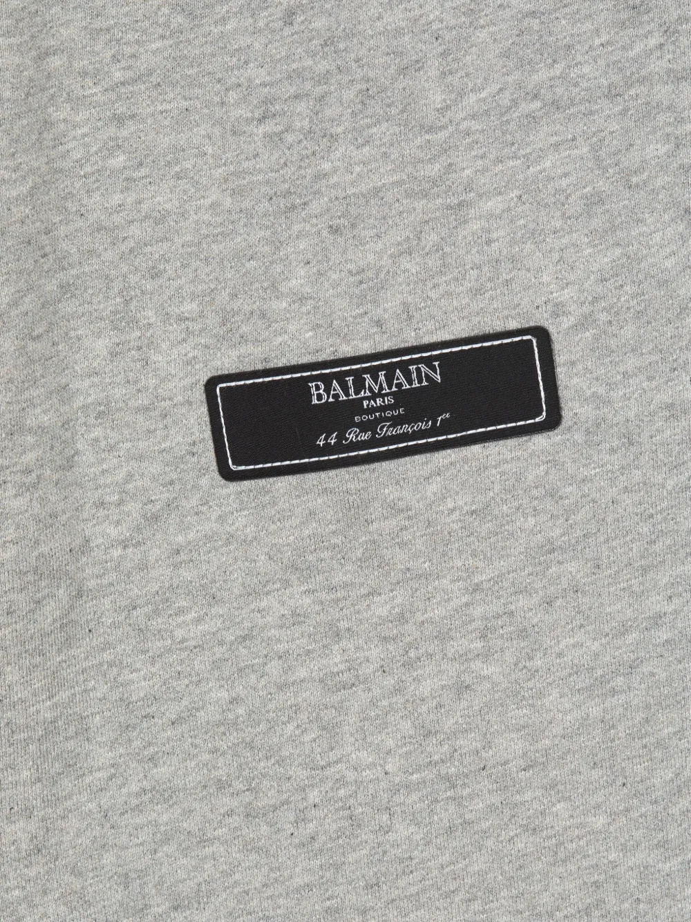 BALMAIN LOGO-PATCH COTTON TRACK PANTS