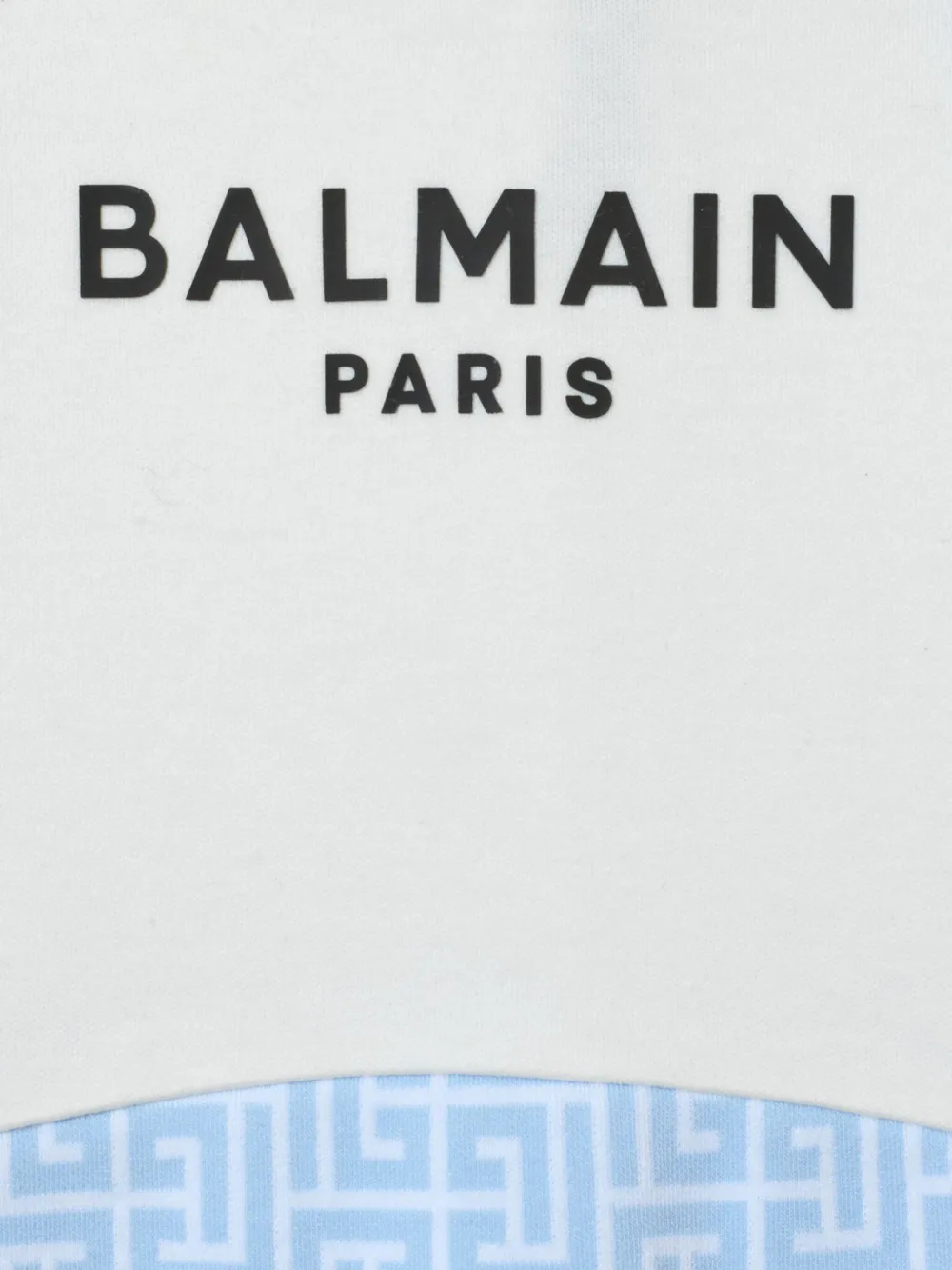 Balmain Kids Pyjama met monogramprint Wit