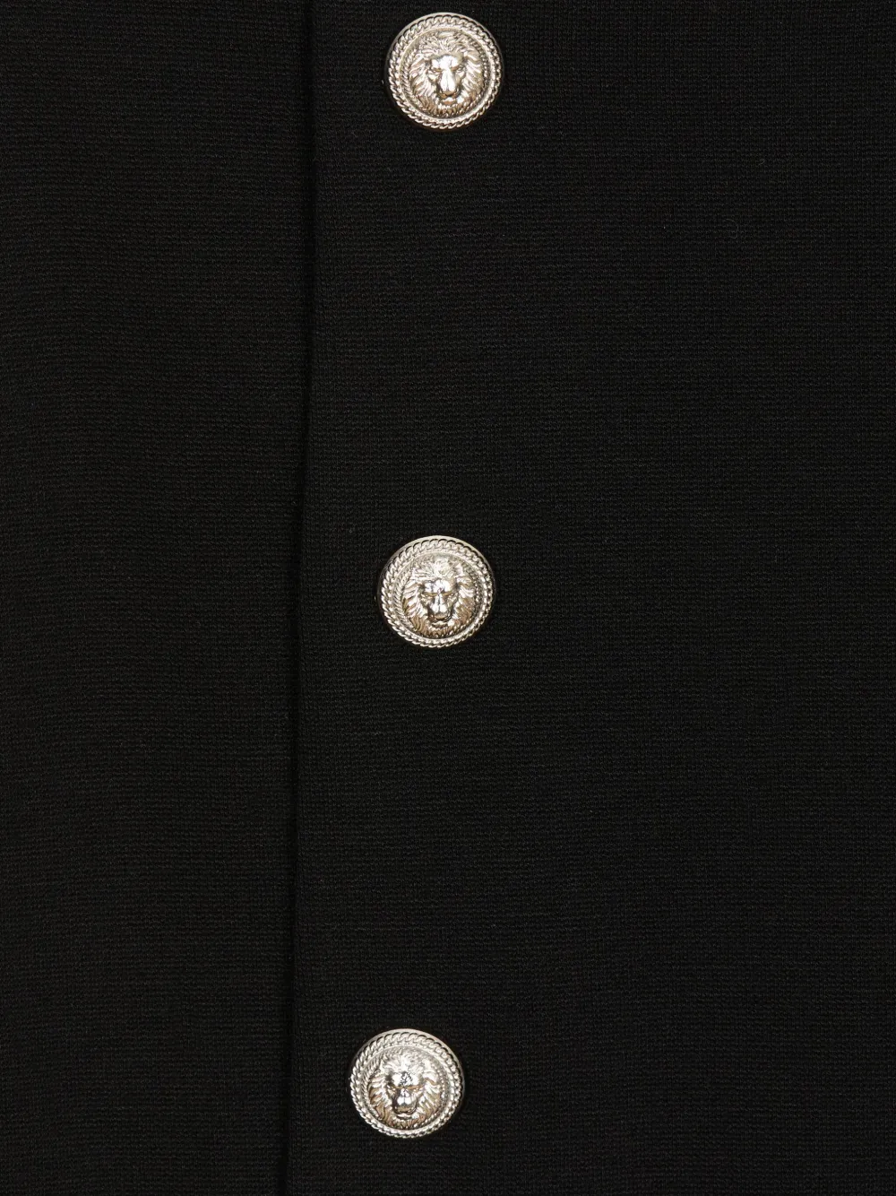 BALMAIN LOGO-EMBOSSED KNITTED MINISKIRT