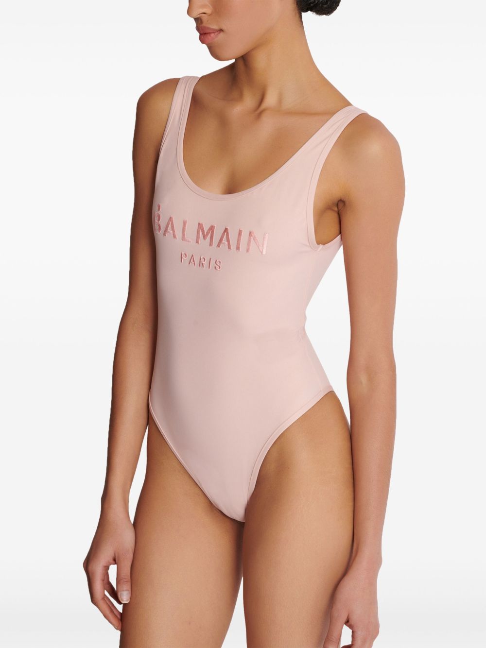 Balmain embroidered-logo one-piece swimsuit Women