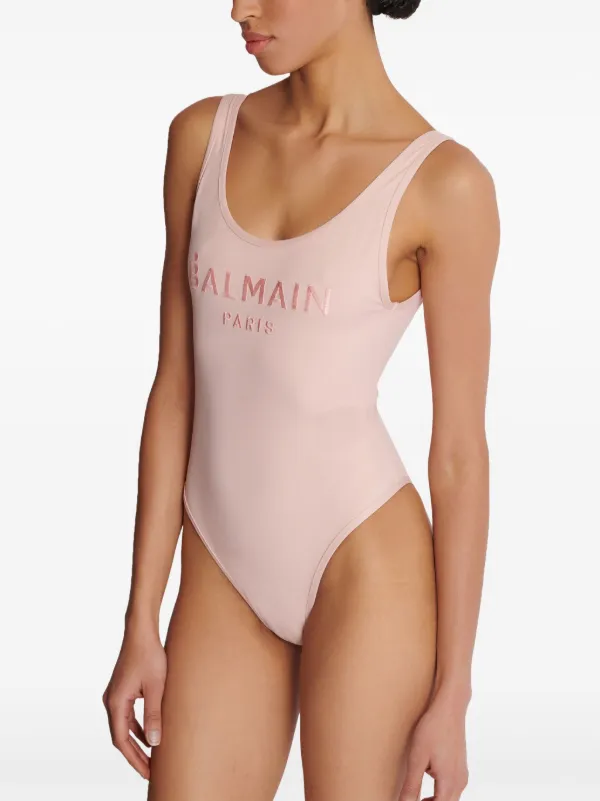 BALMAIN ワンヒス水着 BKBU122100 510 Balmain one-piece Swimsuit | Black | FARFETCH