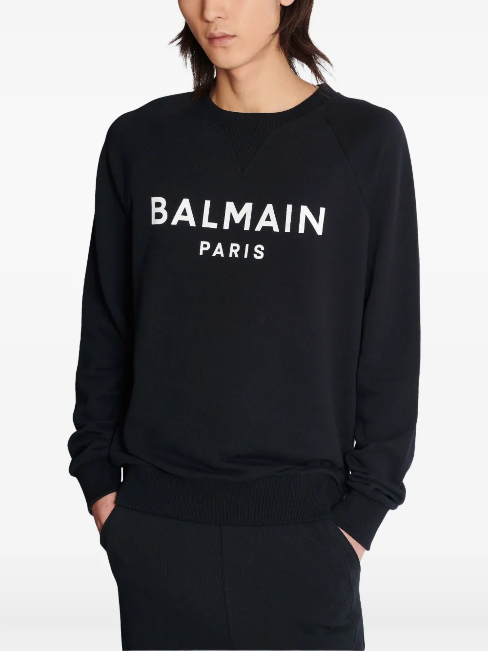 Balmain ロゴ スウェットシャツ | ブラック | FARFETCH JP