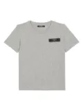 Balmain Kids logo-appliqué T-shirt - Grey