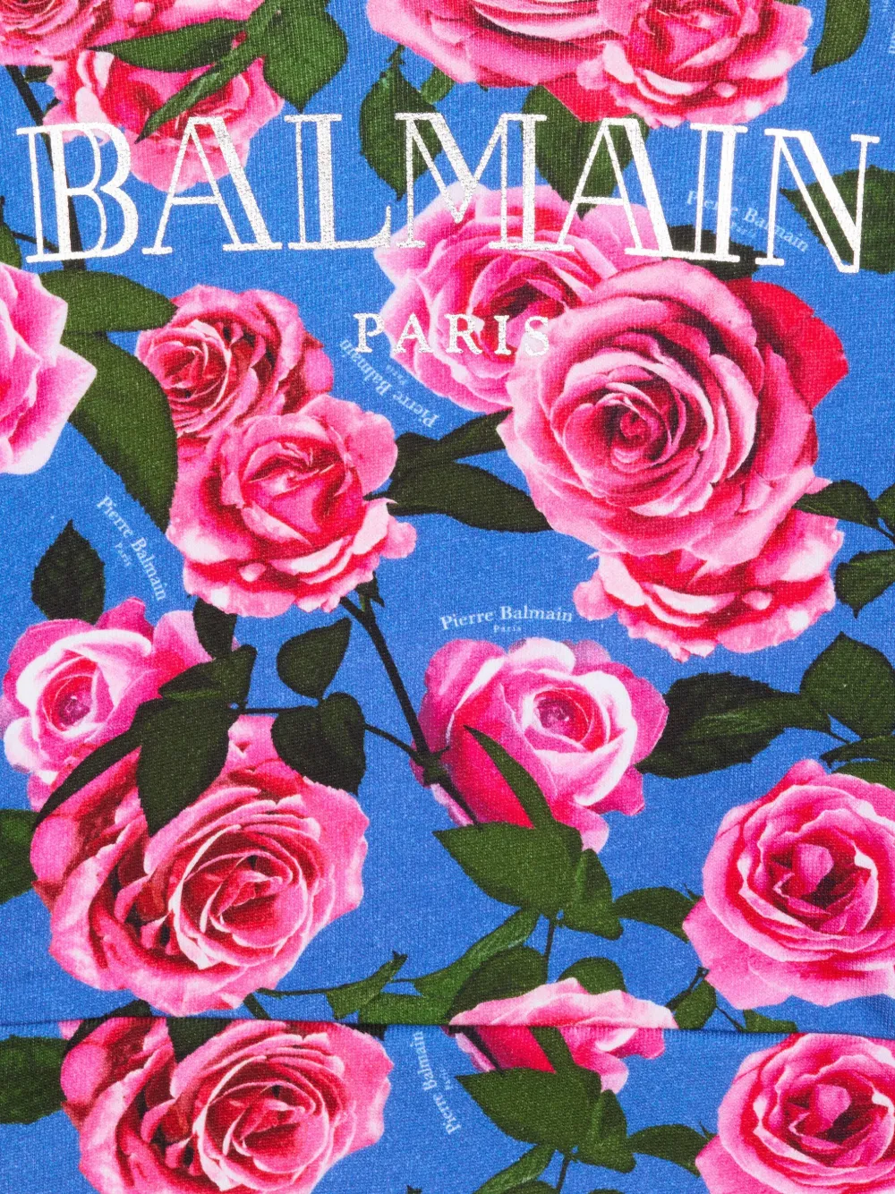 Balmain Kids Vintage Balmain katoenen hoodie Blauw