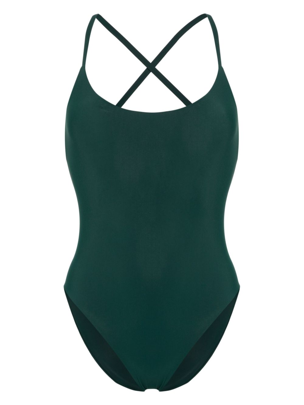Lido Uno Open-back Swimsuit In Green