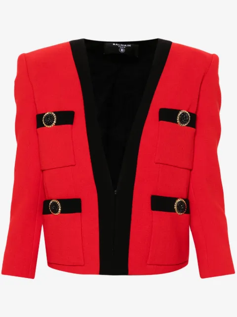Balmain four-pocket wool jacket