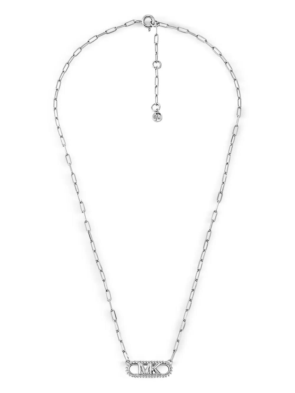 Michael Kors ロゴプレート ネックレス - シルバートーン Michael Kors ロゴプレート ネックレス - シルバートーン