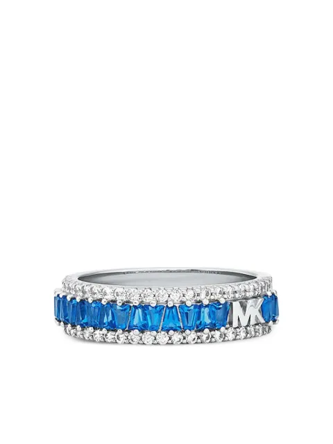 Michael Kors anillo con placa del logo