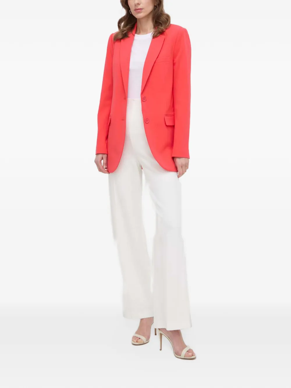 Michael Kors notched-lapel single-breasted blazer Roze