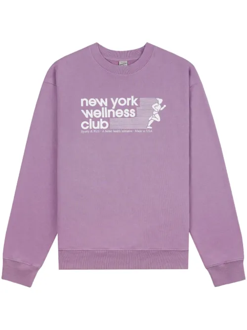 Sweat Wellness Club à col rond - Sporty & Rich - Modalova