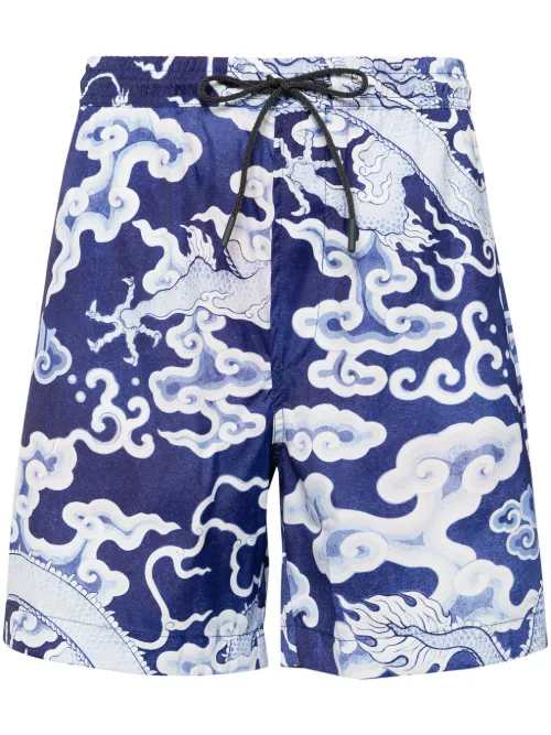 Short de bain à imprimé Cloud Dragon - Maharishi - Modalova
