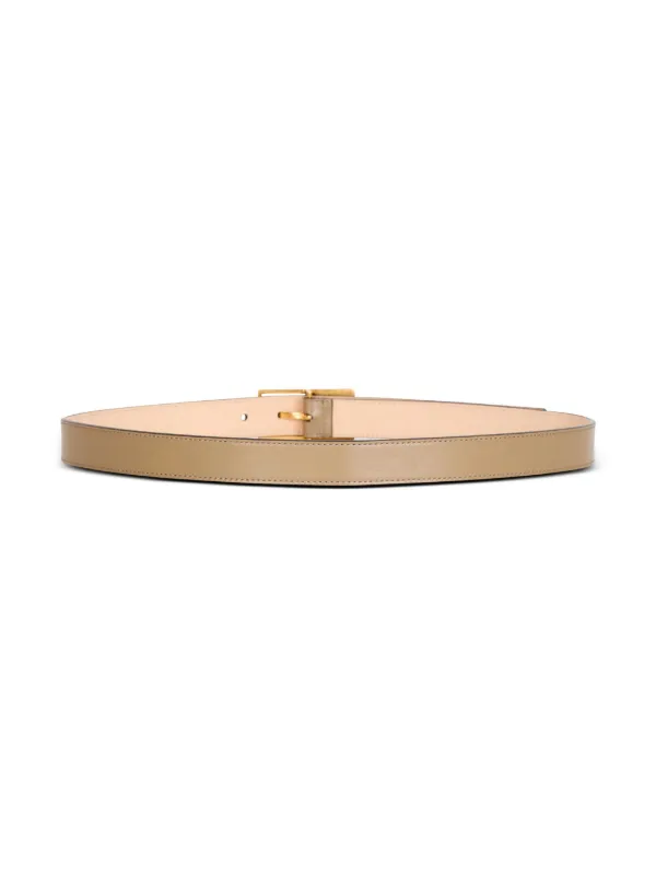 Balmain Signature Leather Belt | Brown | FARFETCH