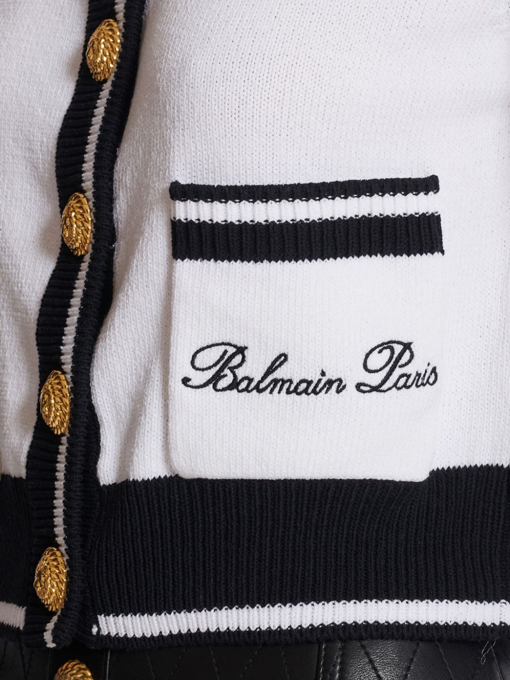 Cheap Balmain Balmain Signature logo-embroidered cardigan Women