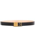 Balmain Thin Signature leather belt - Black