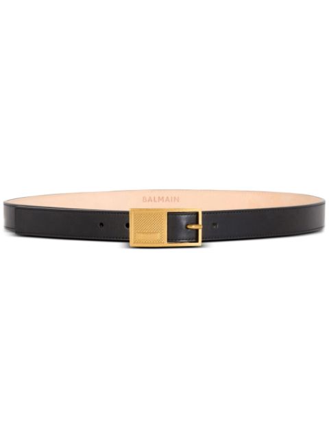 Balmain Thin Signature leather belt Women