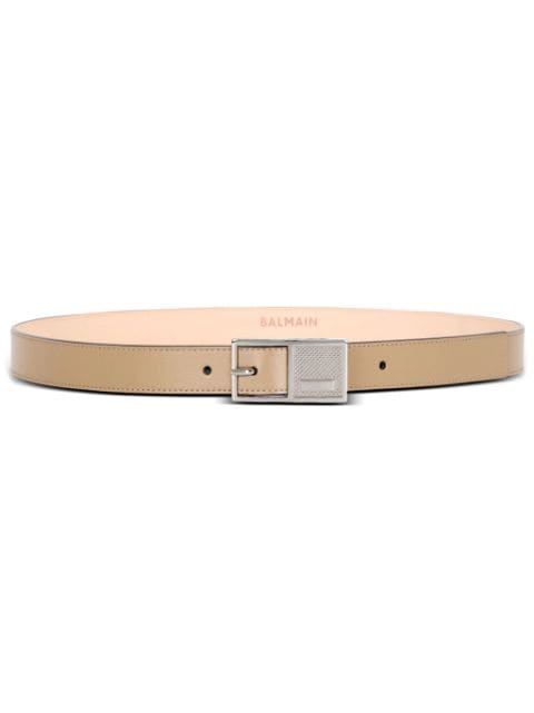 Balmain Thin Signature leather belt