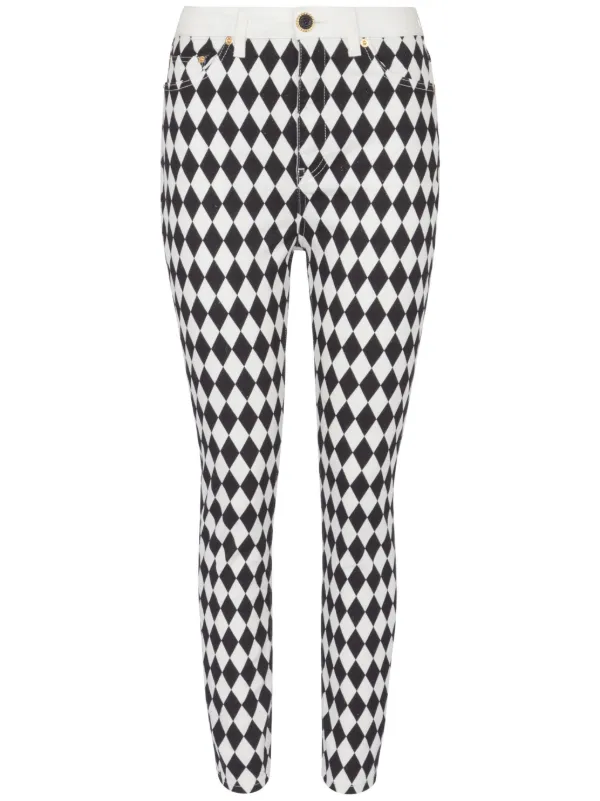 Balmain プリント スリムジーンズ | ホワイト | FARFETCH JP
