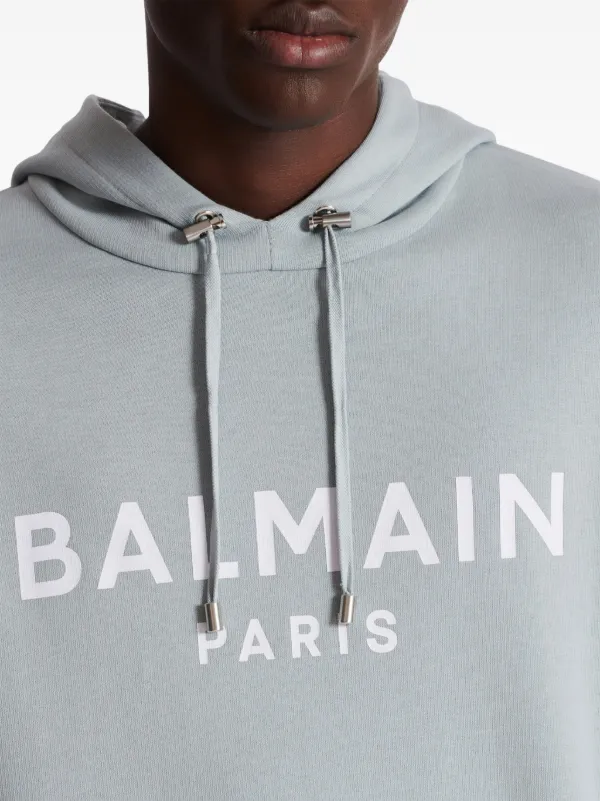 Grey balmain hoodie clearance
