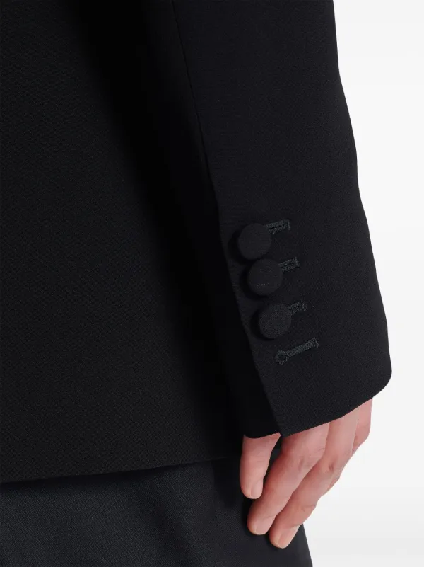 ジャケット BALMAIN FW25 Black wool blazer (FF1SI505WB08 0PA) Balmain H&M Shawl Collar Wool Blazer Size – Justin Reed