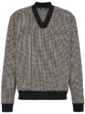 Balmain Mini monogrammed jacquard sweatshirt - Black