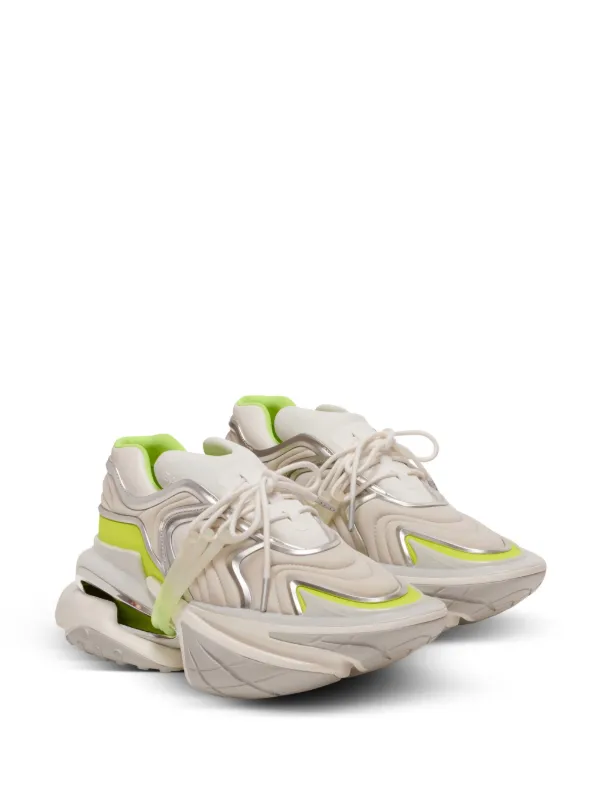 【BALMAIN】Unicorn Wave スニーカー イエロー Balmain Unicorn Wave hollow-sole Trainers | Neutrals | FARFETCH