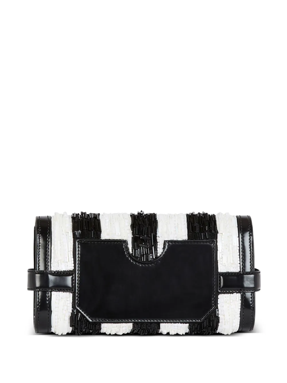 Balmain B-Buzz clutch verfraaid met kralen Zwart