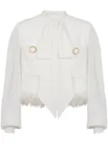 Balmain panelled tweed jacket - White