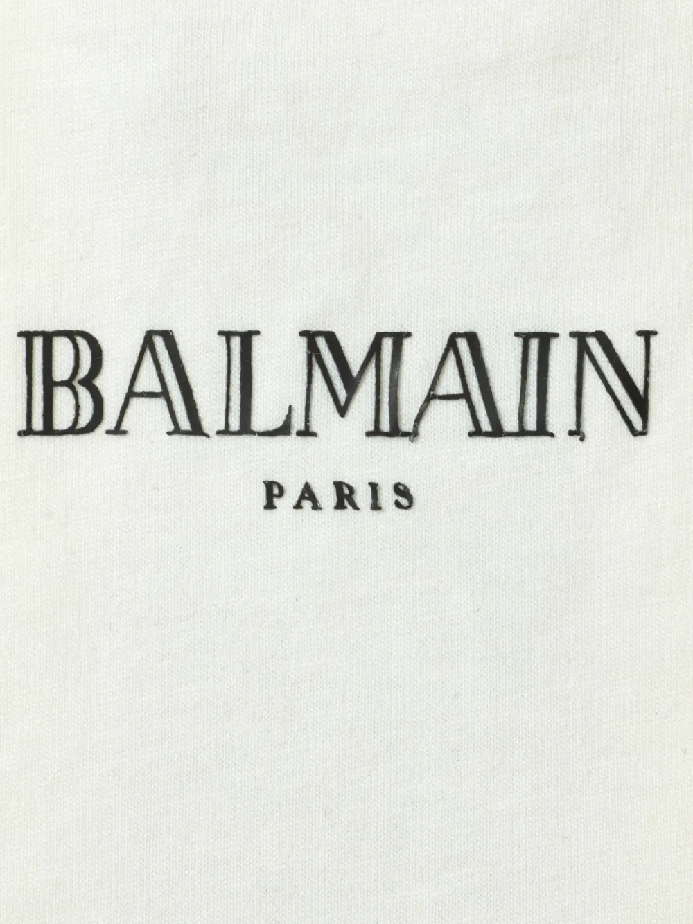 Balmain Kids Twee tweekleurige katoenen slabbetjes - Wit