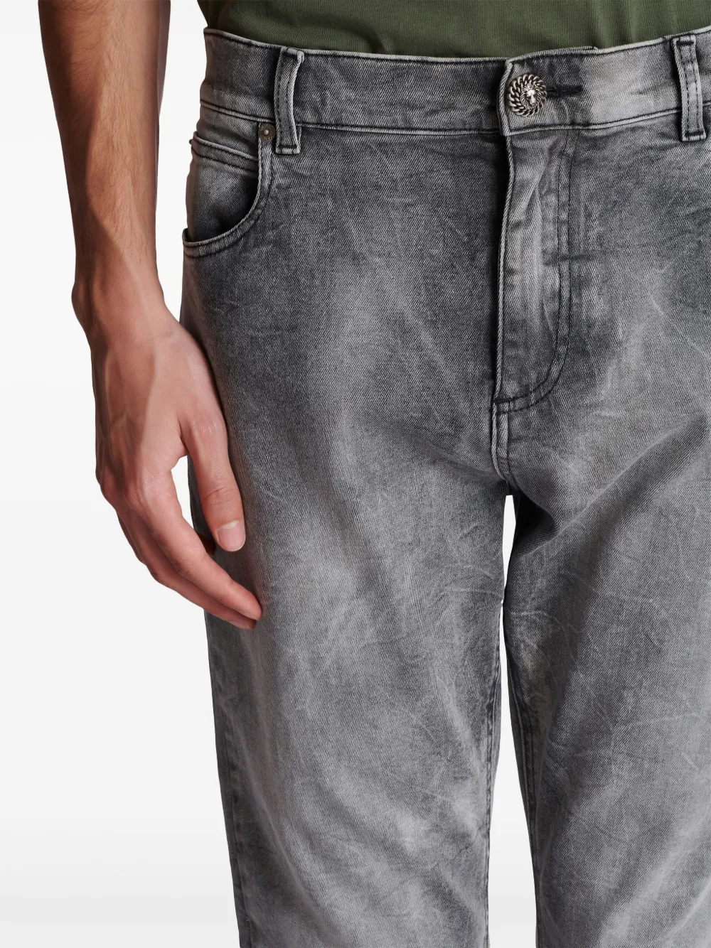 Affordable Balmain mid-rise straight-leg jeans Men
