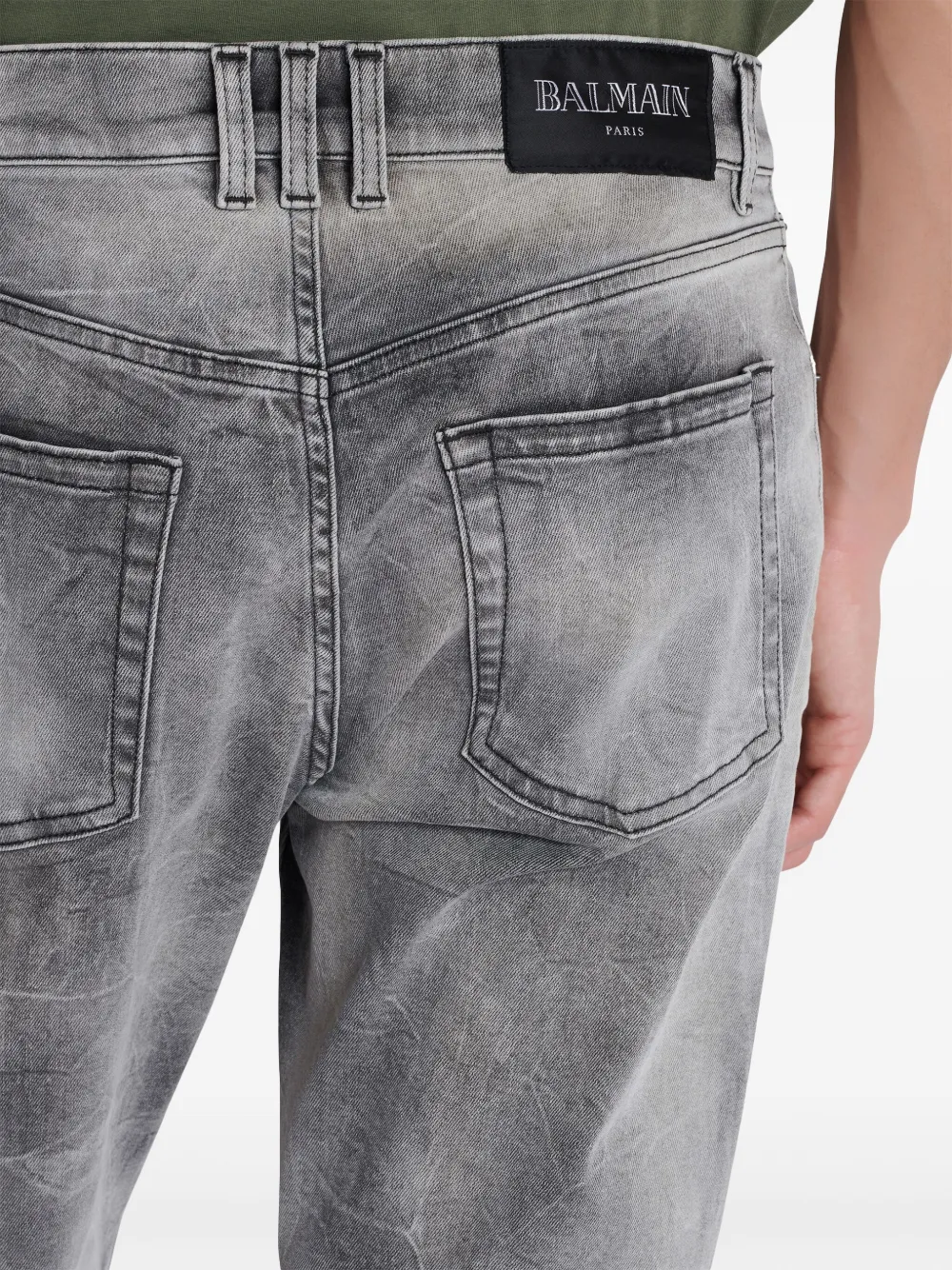 Affordable Balmain mid-rise straight-leg jeans Men