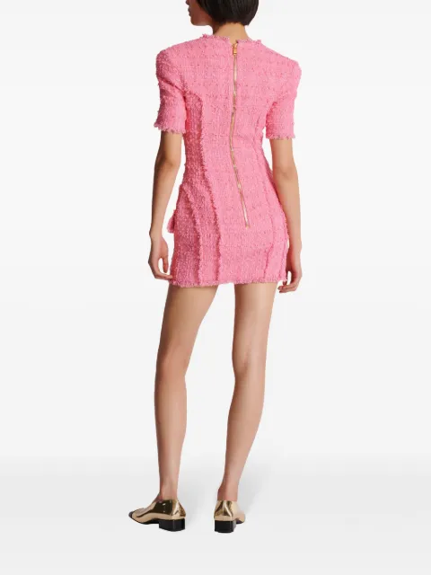 Balmain button-embellished tweed minidress CF0R7265CE90 - 3