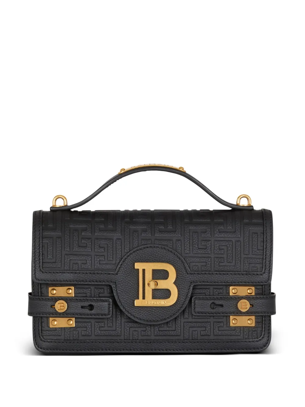 Balmain B-Buzz 24 レザーバッグ - ブラック Balmain B-Buzz 24 レザーバッグ - ブラック