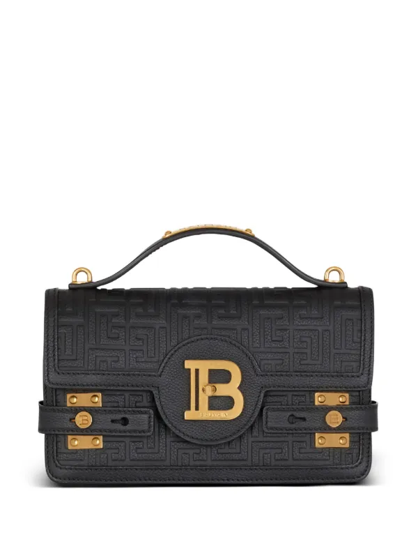 Balmain B Buzz 24 leather tote bag women Calf Leather One Size Black