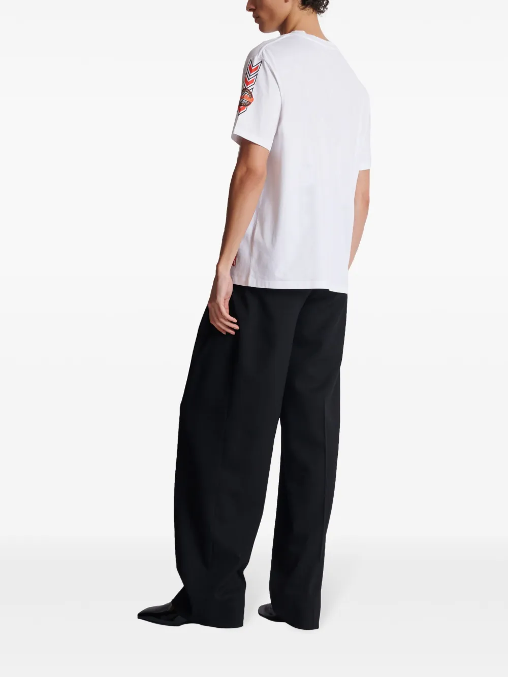 Balmain Racing katoenen T-shirt Wit